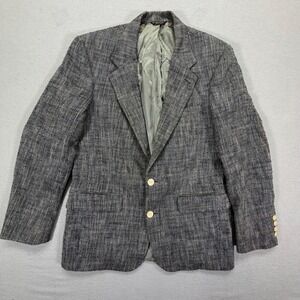 Bill Bless Goldsmiths Blazer Mens Large Gray Vintage Tweed Sport Coat 2 Button